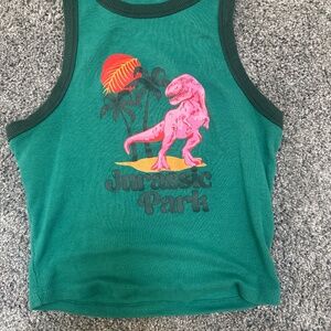 Jurassic Park Cropped Tank-Top